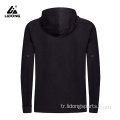 Moda Erkek Yansıtıcı Şerit Düz Spor Salonu Hoodie Erkekler